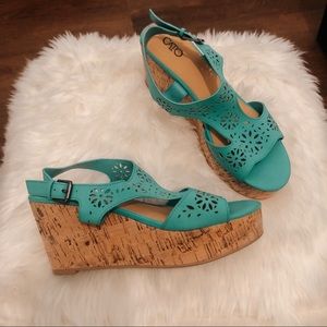 Turquoise Cato Wedges